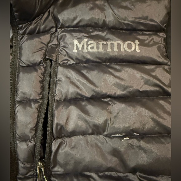 Marmot Black Thinsulate Puffer Vest Women’s M Lightweight Zip - Picture 8 of 11